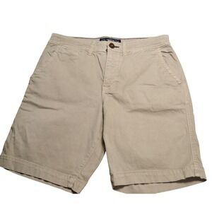 American Eagle Chino Shorts Mens 32 Khaki Good Active Flex Stretch Casual Summer